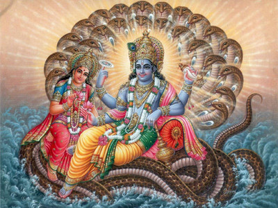 

Aabhaas Vishnu Wall Poster Fine Art Print(12 inch X 18 inch, Rolled)