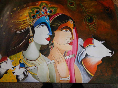 

Aabhaas Krishna Wall Poster Fine Art Print(12 inch X 18 inch, Rolled)