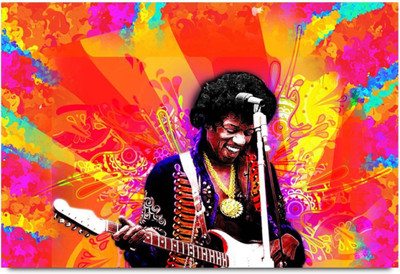 

Akhuratha Jimi Hendrix Fine Quality Wall Poster Paper Print(12 inch X 18 inch, Rolled)