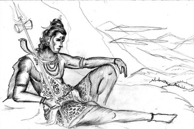 

Aabhaas Shiva Wall Poster Fine Art Print(12 inch X 18 inch, Rolled)