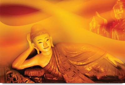 

Aabhaas Buddha Wall Poster Fine Art Print(12 inch X 18 inch, Rolled)