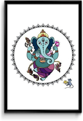 

Aabhaas Ganesha Wall Poster Fine Art Print(12 inch X 18 inch, Rolled)