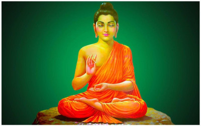 

Aabhaas Buddha Wall Poster Fine Art Print(12 inch X 18 inch, Rolled)