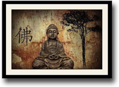 

Aabhaas Buddha Wall Poster Fine Art Print(12 inch X 18 inch, Rolled)