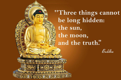 

Aabhaas Buddha Wall Poster Fine Art Print(12 inch X 18 inch, Rolled)