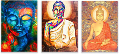 

Aabhaas Buddha Wall Poster Fine Art Print(12 inch X 18 inch, Rolled)
