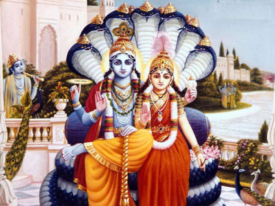 

Aabhaas Vishnu Wall Poster Fine Art Print(12 inch X 18 inch, Rolled)