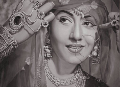 

Aabhaas Madhubala Wall Poster Fine Art Print(12 inch X 18 inch, Rolled)