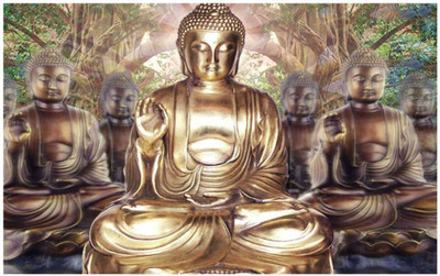 

Aabhaas Buddha Wall Poster Fine Art Print(12 inch X 18 inch, Rolled)