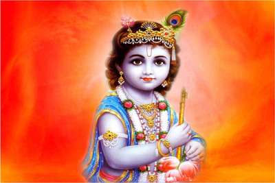 

Aabhaas Krishna Wall Poster Fine Art Print(12 inch X 18 inch, Rolled)