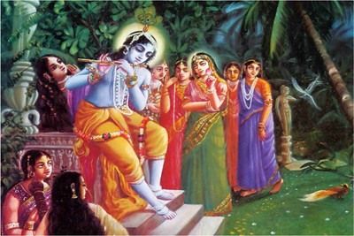 

Aabhaas Krishna Wall Poster Fine Art Print(12 inch X 18 inch, Rolled)