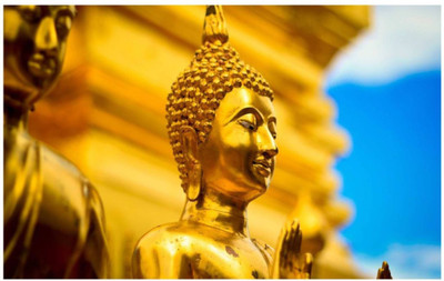 

Aabhaas Buddha Wall Poster Fine Art Print(12 inch X 18 inch, Rolled)