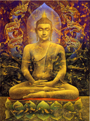 

Aabhaas Buddha Wall Poster Fine Art Print(12 inch X 18 inch, Rolled)