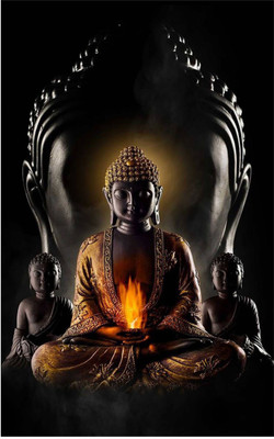 

Aabhaas Buddha Wall Poster Fine Art Print(12 inch X 18 inch, Rolled)