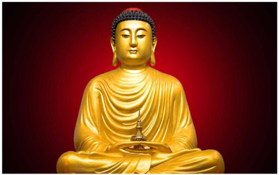 

Aabhaas Buddha Wall Poster Fine Art Print(12 inch X 18 inch, Rolled)