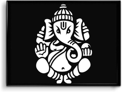 

Aabhaas Ganesha Wall Poster Fine Art Print(12 inch X 18 inch, Rolled)