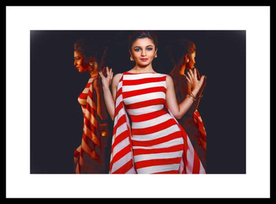 

Aabhaas Alia Bhatt Wall Poster Fine Art Print(12 inch X 18 inch, Rolled)