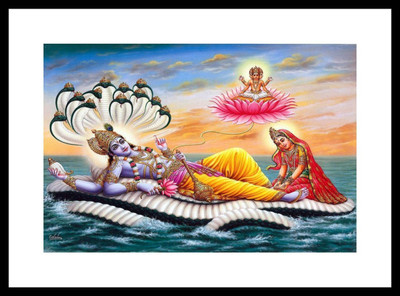 

Aabhaas Vishnu Wall Poster Fine Art Print(12 inch X 18 inch, Rolled)