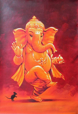 

Aabhaas Ganesha Wall Poster Fine Art Print(12 inch X 18 inch, Rolled)