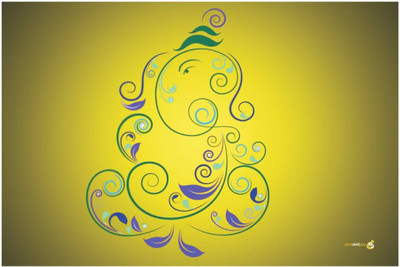 

Aabhaas Ganesha Wall Poster Fine Art Print(12 inch X 18 inch, Rolled)