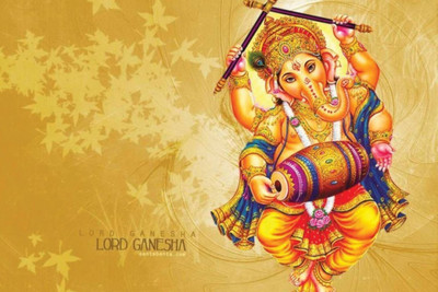 

Aabhaas Ganesha Wall Poster Fine Art Print(12 inch X 18 inch, Rolled)