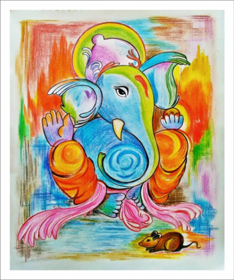 

Aabhaas Ganesha Wall Poster Fine Art Print(12 inch X 18 inch, Rolled)