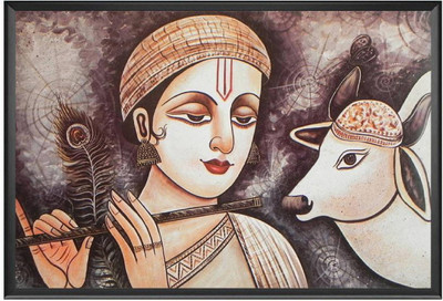 

Aabhaas Krishna Wall Poster Fine Art Print(12 inch X 18 inch, Rolled)
