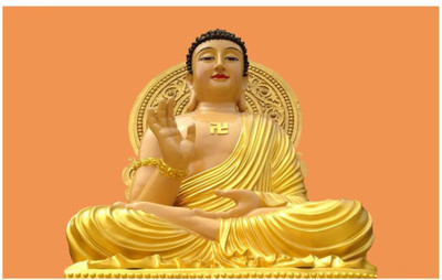 

Aabhaas Buddha Wall Poster Fine Art Print(12 inch X 18 inch, Rolled)