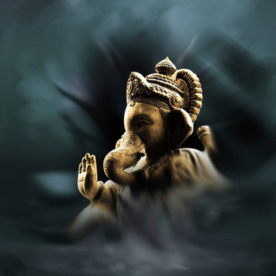 

Aabhaas Ganesha Wall Poster Fine Art Print(12 inch X 18 inch, Rolled)