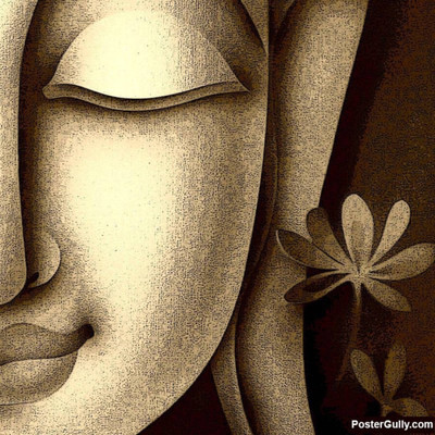 

Aabhaas Buddha Wall Poster Fine Art Print(12 inch X 18 inch, Rolled)