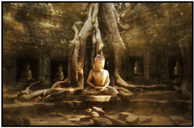 

Aabhaas Buddha Wall Poster Fine Art Print(12 inch X 18 inch, Rolled)