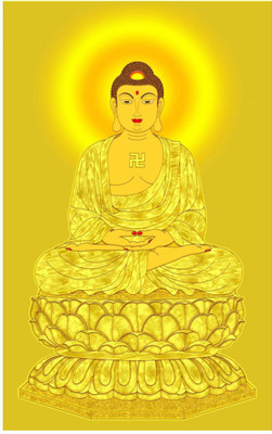 

Aabhaas Buddha Wall Poster Fine Art Print(12 inch X 18 inch, Rolled)