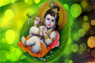 

Aabhaas Krishna Wall Poster Fine Art Print(12 inch X 18 inch, Rolled)