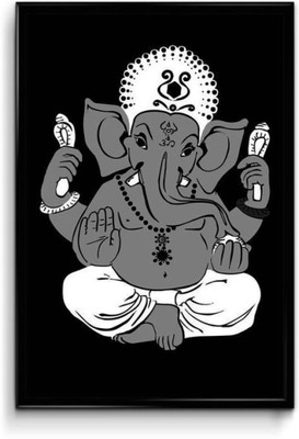 

Aabhaas Ganesha Wall Poster Fine Art Print(12 inch X 18 inch, Rolled)