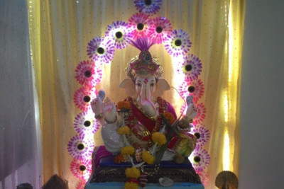 

Aabhaas Ganesha Wall Poster Fine Art Print(12 inch X 18 inch, Rolled)