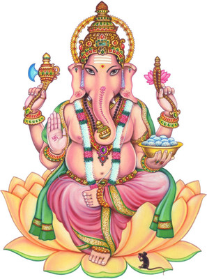 

Aabhaas Ganesha Wall Poster Fine Art Print(12 inch X 18 inch, Rolled)