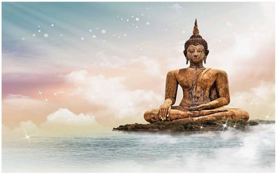 

Aabhaas Buddha Wall Poster Fine Art Print(12 inch X 18 inch, Rolled)