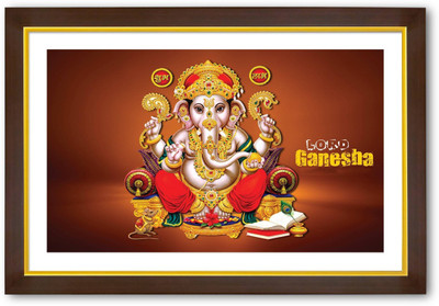 

Aabhaas Ganesha Wall Poster Fine Art Print(12 inch X 18 inch, Rolled)