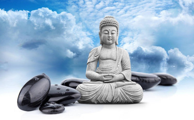

Aabhaas Buddha Wall Poster Fine Art Print(12 inch X 18 inch, Rolled)