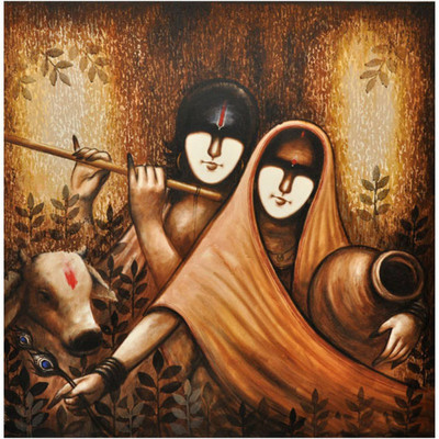 

Aabhaas Krishna Wall Poster Fine Art Print(12 inch X 18 inch, Rolled)