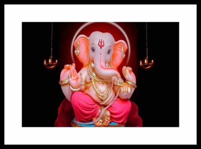 

Aabhaas Ganesha Wall Poster Fine Art Print(12 inch X 18 inch, Rolled)