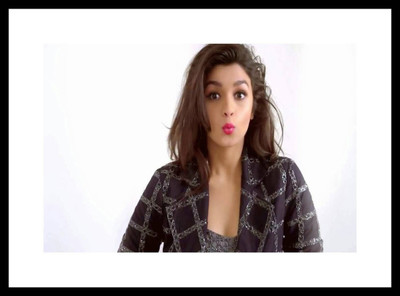 

Aabhaas Alia Bhatt Wall Poster Fine Art Print(12 inch X 18 inch, Rolled)