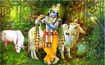 

Aabhaas Krishna Wall Poster Fine Art Print(12 inch X 18 inch, Rolled)