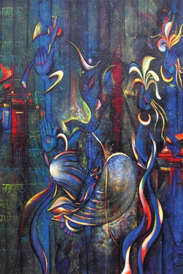 

Aabhaas Ganesha Wall Poster Fine Art Print(12 inch X 18 inch, Rolled)