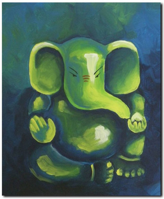 

Aabhaas Ganesha Wall Poster Fine Art Print(12 inch X 18 inch, Rolled)