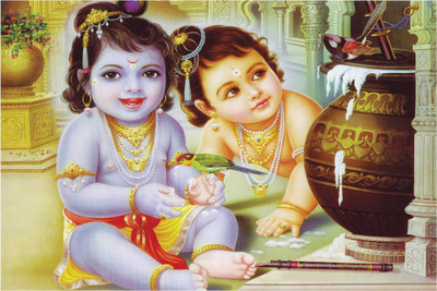 

Aabhaas Krishna Wall Poster Fine Art Print(12 inch X 18 inch, Rolled)