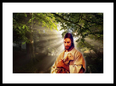 

Aabhaas Jesus Christ Wall Poster Fine Art Print(12 inch X 18 inch, Rolled)