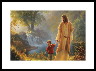 

Aabhaas Jesus Christ Wall Poster Fine Art Print(12 inch X 18 inch, Rolled)