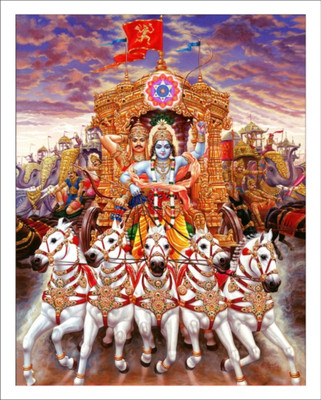 

Aabhaas Krishna Wall Poster Fine Art Print(12 inch X 18 inch, Rolled)