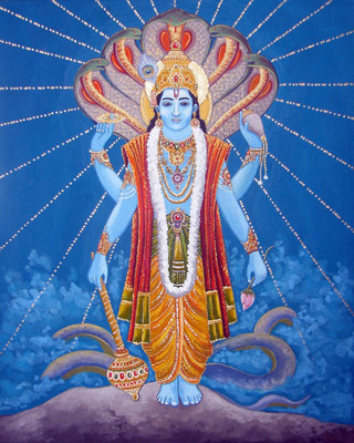 

Aabhaas Vishnu Wall Poster Fine Art Print(12 inch X 18 inch, Rolled)